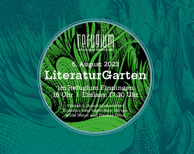 LiteraturGarten 2023 mit Florian L. Arnold